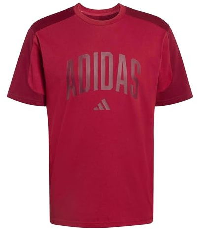adidas Men's Collegiate T-Shirt, Active Maroon/Collegiate Burgundy, XL