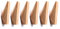 LONANGG Lot de 6 crochets muraux triangulaires en bois d'hévéa pour manteaux, sacs, manteaux, peignoirs, chapeaux, vêtements, produits en bois, décorations murales créatives (losange)