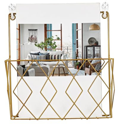 KICHOUSE Zeitschriftenständer Aus Metall Wandmontage Stabiler Drahtrahmen Platzsparendes Wandregal Für Bücher Und Zeitschriften Offenes Design Für Einfachen Zugriff