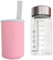 Glass Water Bottle 350ml with Measurement Marking Portable Microwave Safe for Hot Day Drink