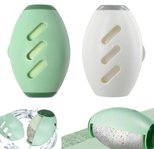 Bessy shop 2 Stück Wiederverwendbare Fusselrolle mit klebrigem Gel | Waschbarer Tierhaarentferner für Kleidung, Haare und Staub | Tragbarer Fusselroller Aufkleber für Tierhaare, Haushalt & Reinigung