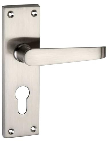Designer Levers Victorian Straight Lever Door Handles, Satin Chrome, 1 Pair