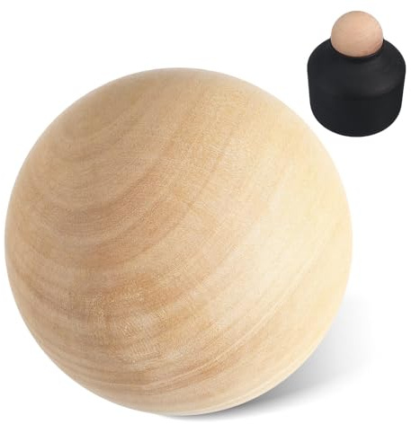 YOSADIER Sfere di Legno Rotonde, Pallina Artigianale in Legno Levigata senza Bave, Accessorio per DIY e Pittura Artigianale, Finitura Liscia