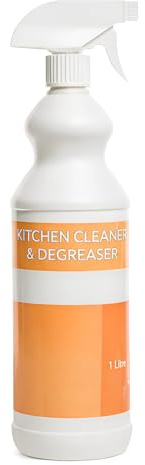 Kitchen Cleaner & Degreaser Spray 1L - Powerful Multi-Surface Grease Remover, Heavy Duty Food & Oil Stain Cleaner for Worktops, Cookers & Kitchen Equipment (1L, 1 Pack)