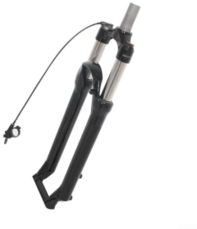 Caswynlife Forcella anteriore per mountain bike in lega di alluminio con blocco idraulico, sospensione a molla a olio, per MTB da 26-29 pollici, ammortizzante forcella hardtail (26 pollici grigio
