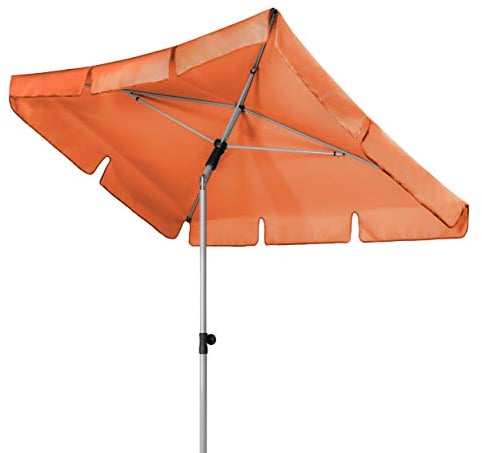 Doppler Active – Rechteckiger Sonnenschirm für Balkon und Terrasse – Knickbar – 180x120 cm – Terra Cotta