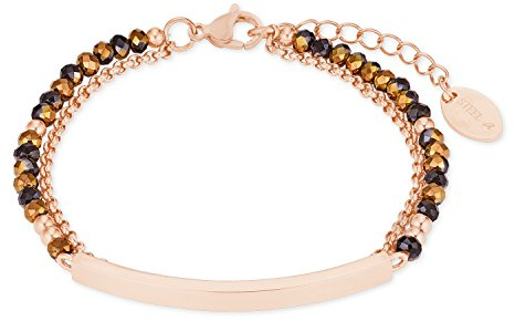 s.Oliver Damen-Gliederarmbänder Edelstahl Glas 2022745