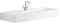 Pozzi Ginori - Lavabo rectangulaire Pozzi Ginori céramique blanc - 120 cm, Blanc, En stock