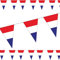 3,5m Wimpelkette * NIEDERLANDE/Holland * als Deko für Länderparty | Mottoparty Banner Girlande Partykette Rot Weiss Blau