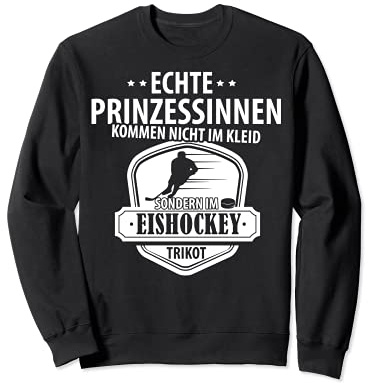 Echte Prinzessinnen Trikot - Eishockey Design Frauen Kinder Sweatshirt