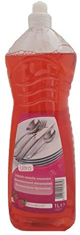 Framboos Lot de 6 bouteilles de liquide vaisselle ultra concentré Framboise 6 x 1 l
