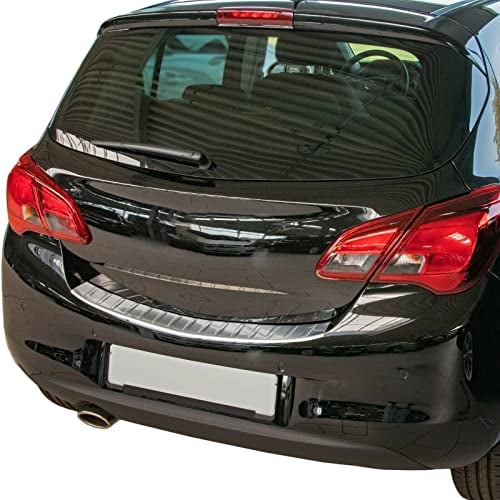 Ladekantenschutz Edelstahl CHROM kompatibel für OPEL CORSA E | 2014-2019 | mit Abkantung | premium Qualität von RECAMBO