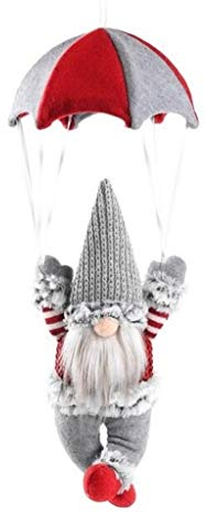 SIOPEW Weihnachten Wichtel Figuren Stehend Weihnachts Stoff Zwerge Schmuck Deko Geschenk Niedlich Weihnachtspuppe Weihnachtsszene Dekorationen Gesichtslos Fallschirmspringen Alter Mann Ornamente