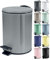 Spirella Kosmetikeimer 3 Liter Edelstahl mit Absenkautomatik und Inneneimer Adelar Badezimmer Mülleimer Softclose Abfalleimer Silber, Grey, 3 litres