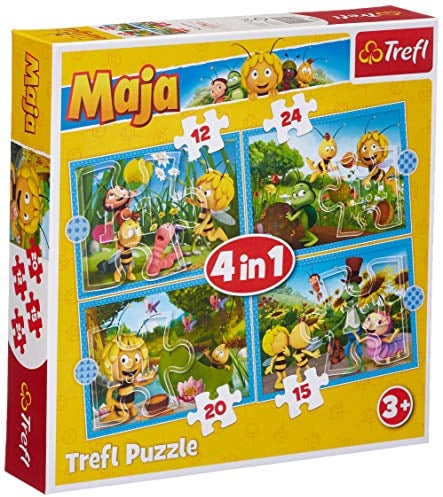 4 in 1 Puzzle - Biene Maja, 4 in 1 Puzzle, Trefl TR34356