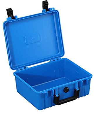 XBSXP Plastic Carrying Case with Foam, Portable Hard Shell Tool Case Shockproof Protective Equipment Transport Box 280x240x130mm