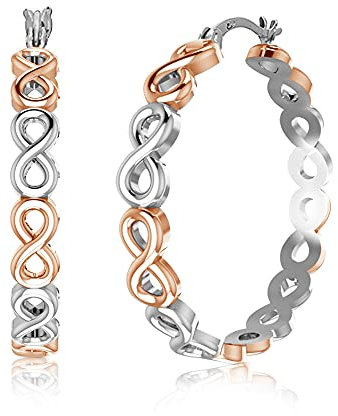 LeCalla Boucles d'oreilles créoles en argent sterling pour femme et adolescente, Argent, Non connu