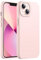 JETech Silicone Case Compatible with iPhone 13 6.1-Inch, Silky-Soft Touch Full-Body Protective Case, Shockproof Cover with Microfiber Lining (Pink)