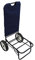 Idralite Carrello pieghevole in metallo e tessuto blu multiuso per trasporto rimorchio accessori spiaggia giardino supermercato portata di 30kg mod. Sirio