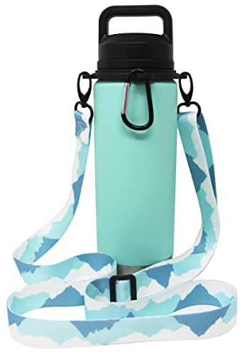 One MissionX Bottle Sling for YETI Rambler, Shoulder Strap Carrier for 64oz 46oz 36oz 26oz 18/12oz Water Bottles, Durable Accessories for Walking & Hiking (Summit, Rambler 12 18 26 36 46 64 oz)