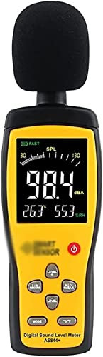 Corsehild LCD Digital Audio Decibel Meter Sound Level Meter Noise Level Meter Sound Monitor dB Meter Noise Measurement Measuring 30 dB to 130 dB Data Hold Function A/C Mode