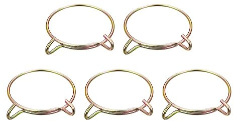 sourcing map 5 Stk. Schlauchschellen, 60mm ID für 58-58.5mm Benzinschlauch Schellen, 65Mn Stahl Kraftstoffleitung Rohrschellen für Luftschläuche Wasserschläuche Silikonschläuche