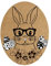 Logbuch-Verlag 200 Hasen Osterhasen Aufkleber auf Rolle oval Osterei Osteraufkleber 4,5 x 6 cm Etiketten Ostern Verpackung