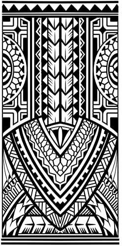 x3 Tatouage avant bras polynesien - 1 lot de 3 Feuilles de tatouages temporaires maori | Bras | Noir | Homme, Femme | Waterproof et sans danger pour la peau - TATTOO YOUR STYLE