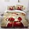 155X220 Cm Bettwäsche Weihnachten Weihnachts Wintermotiv Weihnachtsmotiv Santa Bettwäsche 155X220 Kinder Mikrofaser Bettwäsche Bügelfrei Schnell Trocknend Und Kein Bügeln + 2 Kissenbezüge 80X80Cm
