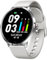 Emporia Watch Basic Smartwatch, Uhr mit Schlafüberwachung, Herzfrequenzmessung, Blutsauerstoffmessung & Blutdruckmessung, Inkl. Schrittzähler, Wettervorhersage Funktion, Für Damen & Herren, Silber