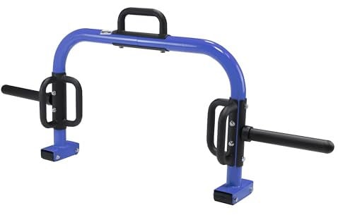 CAP Barbell Deluxe Offene Fallstange, Sechskantstange, Shrug Bar, Deadlift Bar für Olympische und Standardplatten - Blau, OBIS-95BL
