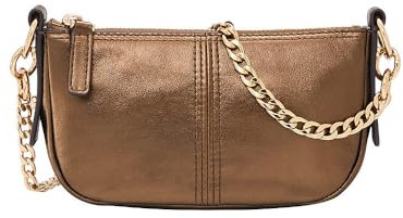 Fossil Mini Baguette Crossbody Jolie für Damen Metallicleder, ZB1973711