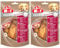 8in1 Fillets Pro Skin & Coat Hunde-Snack mit Hähnchen, funktionale Leckerlis für Hunde, aromatisiert mit Leinsamenöl, 80 g Beutel (Packung mit 2)