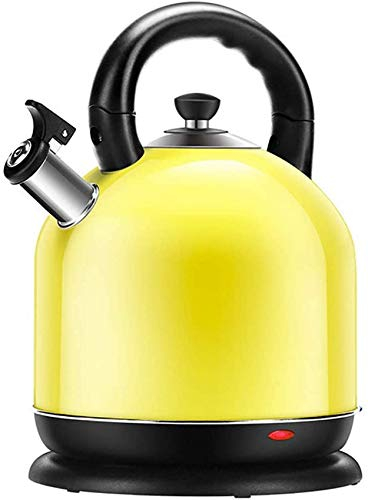 Bollitore elettrico - Bollitore elettrico Teiera 5L / 5,28 QT Riscaldamento rapido Qualità Controllo della temperatura Bollitore elettrico Elegante filtro giallo in acciaio inossidabile, Protezione da