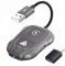 CarPlay Android Auto Wireless Adapter, 2-in-1-Wireless-Adapter für iPhone CarPlay und Android Auto, CarPlay & Android Auto Wireless Dongle Convert-Konvertit für Autos nach 2017, Plug-and-Play (Grau)