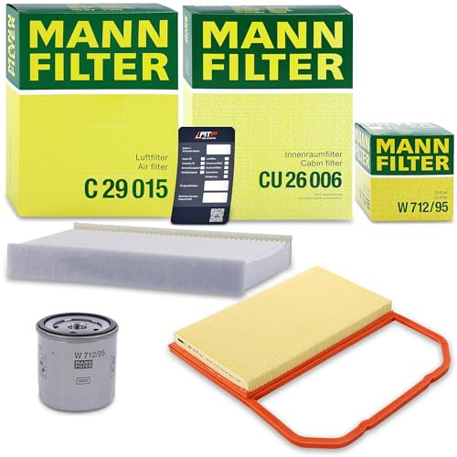MANN-FILTER Filterset 1x Ölfilter, 1x Luftfilter, 1x Innenraumfilter