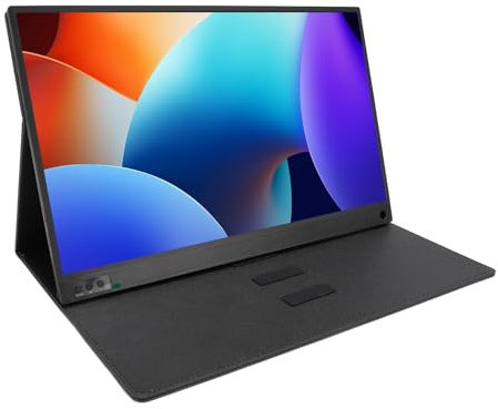 Écran Portable de 15,6 Pouces, Moniteur USB C Grand Angle 1920 X 1080P 60 Hz 178°, écran D'affichage Portable à Extension Externe 16:9 pour Le Travail de Jeu