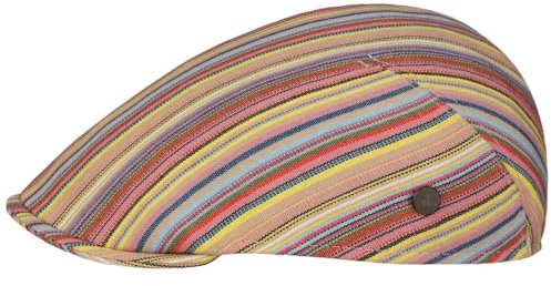 LIERYS Colours of Summer Flatcap Modische Schirmmütze Sommerliches Design Streifen Made in Italy Herren Frühjahr/Sommer bunt XL (60-61 cm)