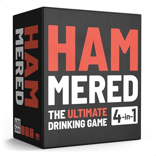 Hammered - Det ultimata dryckesspelet - Dryckesspel med 400 kort - Dryckesspel - Kortspel - Partyspel för vuxna - 18 år och uppåt (English)