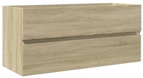 vidaXL Mueble de Lavabo de baño Madera Roble Sonoma 100x38,5x45 cm, Mueble para Lavabo de baño, Mueble para Lavabo de guardarropa, Mueble para Lavabo