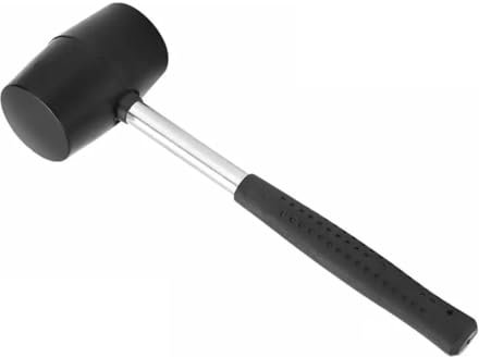 MARTELLO DI GOMMA MAZZUOLO MAZZETTA PER FABBRO E PIASTRELLISTA 310 mm -750 gr MANICO IN ACCIAIO
