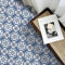 Alwayspon Vinyl Flooring, Blue and White Self Adhesive Stick on Floor Tiles Transfer for Bathroom Kitchen, Splashback, Peel and Stick Vinyl Flooring Tiles Sticker, 12PcsX20cm/8inch