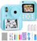 Ixydor Appareil Photo instantané pour Enfants, 1080P écran 2,4 Pouces, Caméra vidéo pour Enfants avec Papier d'impression & Carte 32GB (Bleu)