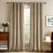 Deconovo Blickdichte Gardinen Vorhänge Blickdicht Gardine Samt Schlafzimmer Vorhang Wärmeisolierende, 240x140 cm(HöhexBreite), Helltaupe, 2er Set