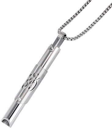 AYNKH Atmen Halskette, Anti Stress Edelstahl Halskette für Stress und Angst Entlastung und Entspannung, Geschenk für Männer und Frauen