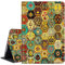 Dikoer for Amazon Kindle Fire HD 8 (8th/7th/6th Generation, 2018/2017/2016 Release) 8 Tablet Case, Slim Kickstand Stand Leather Smart Cover with Auto Wake/Sleep, Retro Mandala