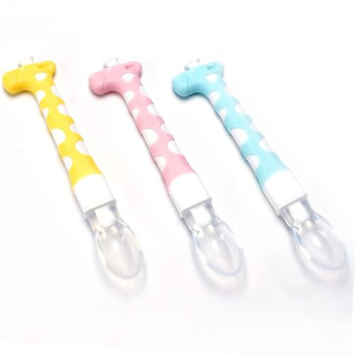 JEYORZY 3pcs Cuillères D'apprentissage pour Enfants et Bébé,Cuillere Bebe Apprentissage Ustensile D'apprentissage en Silicone Adapté à Dentition Première Étape Recommandé par Experts Sevrage