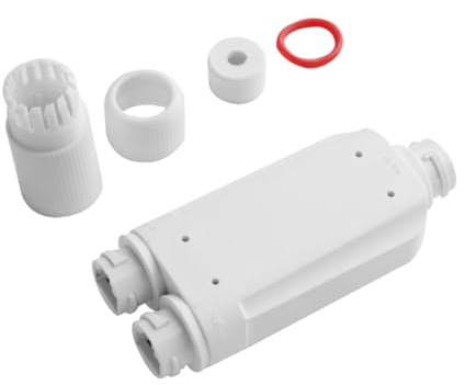 Gutol Ripetitore POE in plastica, 2 porte, impermeabile, 10/100 Mbps, da 1 a 2 con IEEE802.3Af/At 48 V, per esterni, per telecamera switch POE