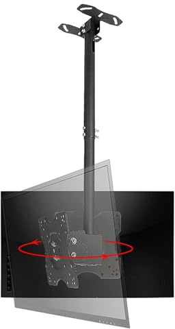 THEGA Soporte De TV De Techo De 2 Lados, Inclinable Y Giratorio, Telescópico For Televisores De 20 A 55 Pulgadas, Peso Máximo De 60 LB por Pantalla(1m)