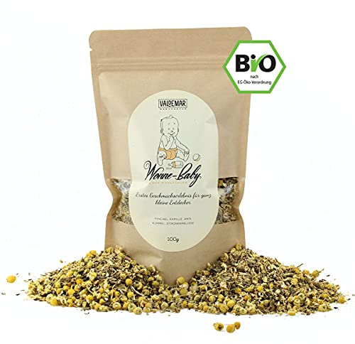 Bio WONNE-BABY-TEE - Unser ganz sanfter Tee für ganz kleine Entdecker. Natürlich, rein und ohne Zusätze, Handverpackt. Kräuter-Tee. 100g